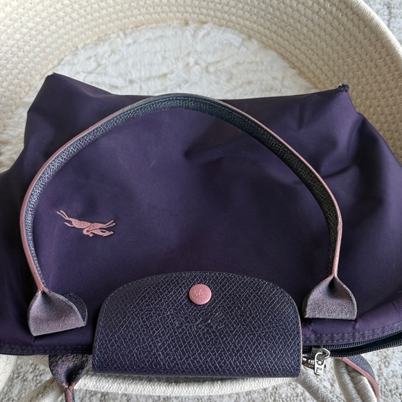 Longchamp Small Purple Tote with Zip Top - Picture 14 of 15